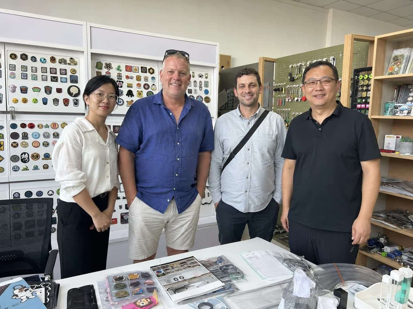 clients in sample room