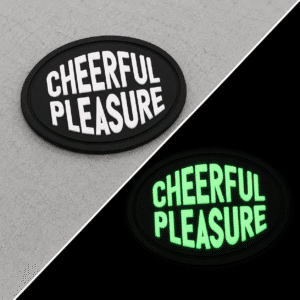 cheerful phosphorescent pvc patch