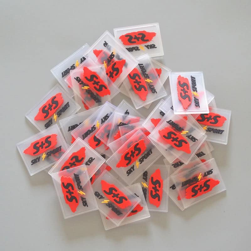 clear pvc brand tag
