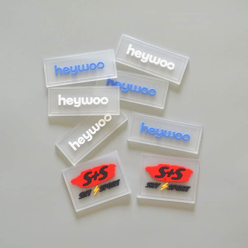 custom transparent rubber patches