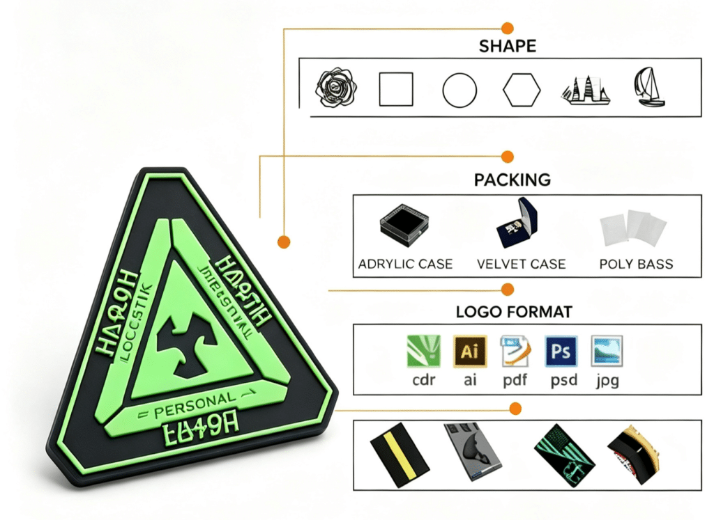 glow in the dark rubber patch manufacturering process