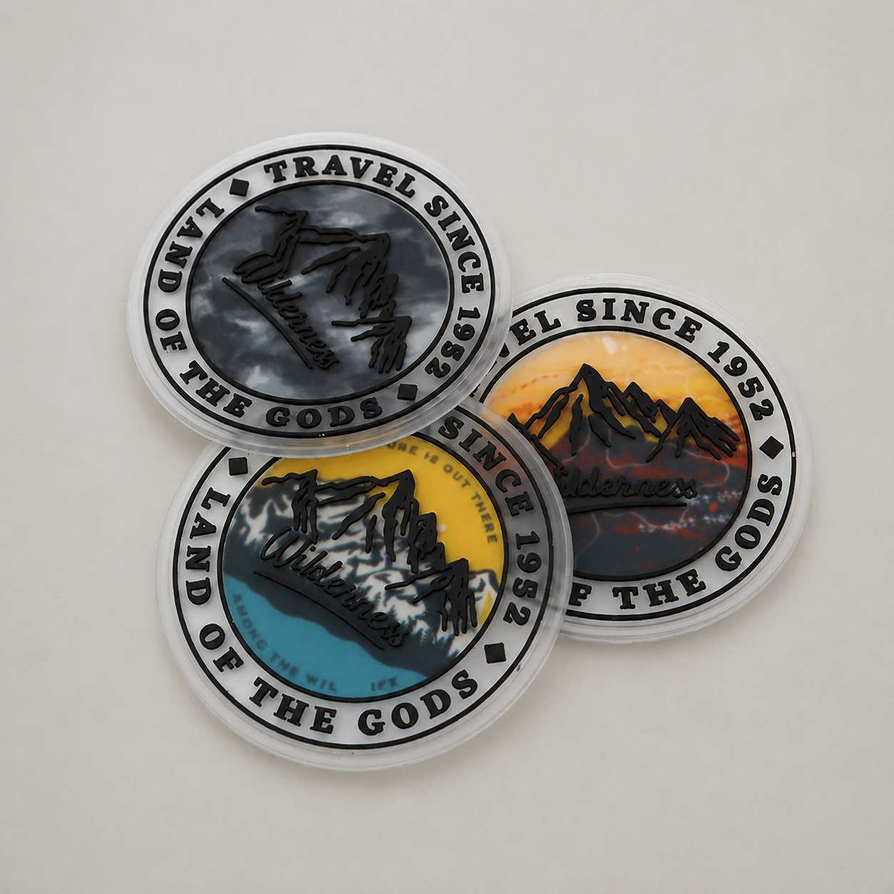moutain frosted pvc patches