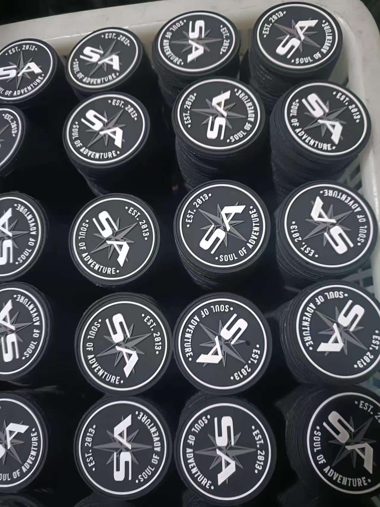oem round pvc patches