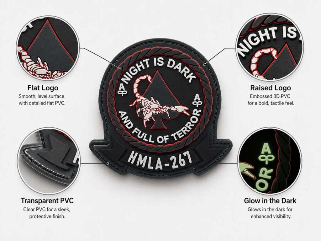 pvc logo effect