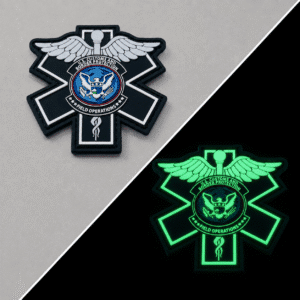 sword glow in the dark pvc patch
