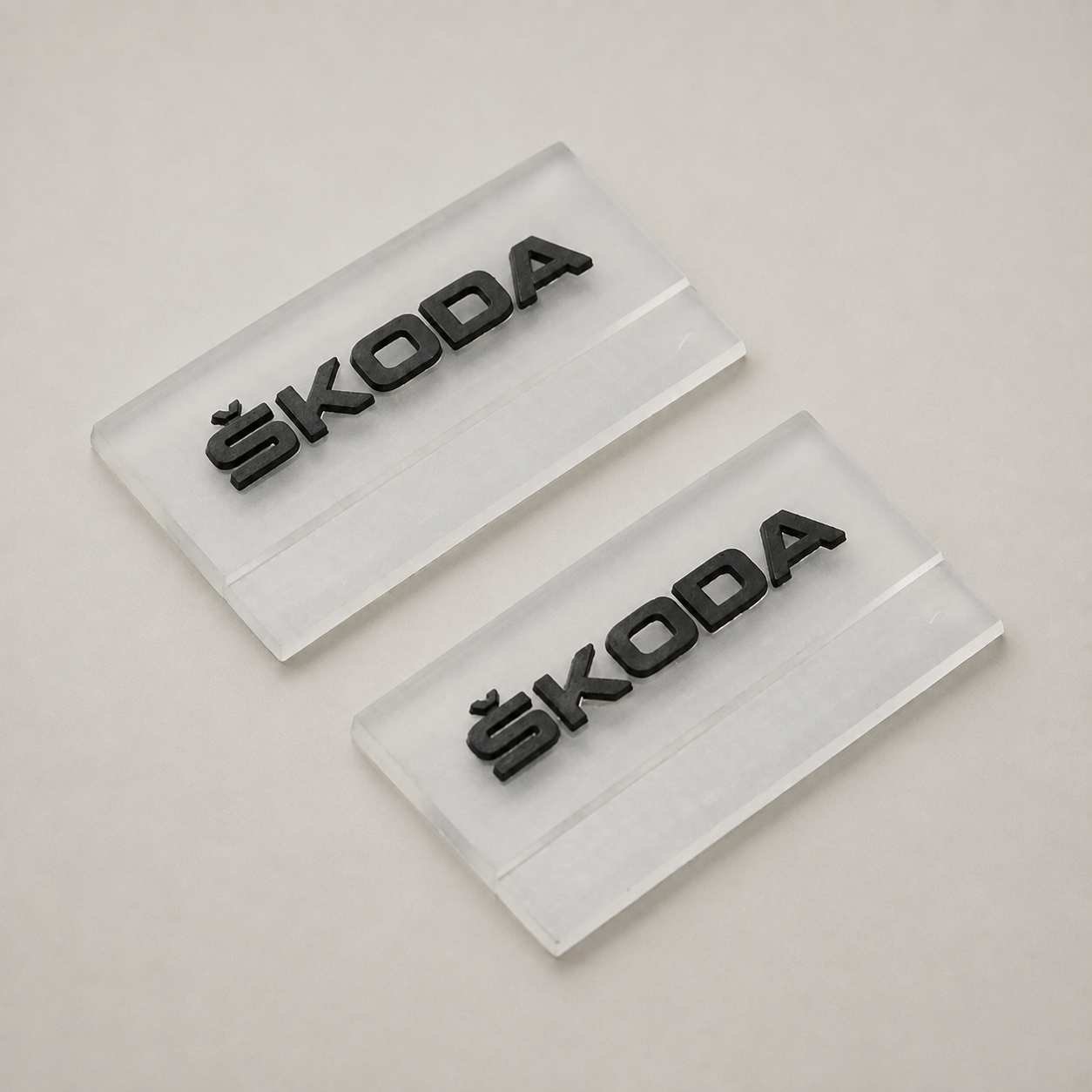 transparent brand Side Seam PVC Label