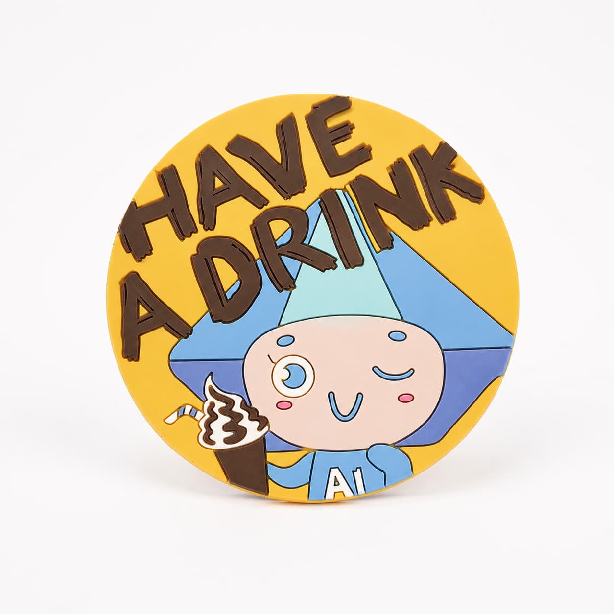 anime pvc rubber coasters custom