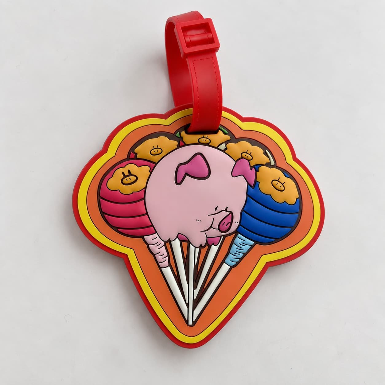 ice cream rubber luggage tag