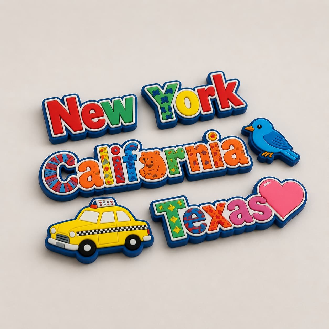 new york 3d pvc magnets