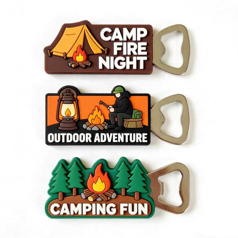outdoor camping Rubber PVC bottle opener