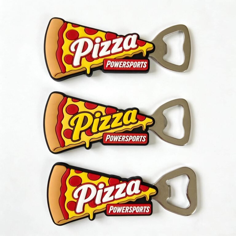 pizza Rubber PVC bottle opener